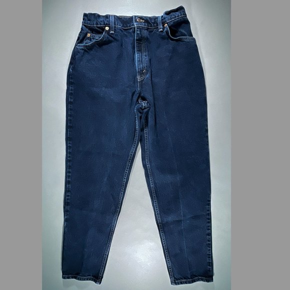 Vintage Levi's 951 Orange Label Relaxed‎ Fit Tapered Leg High Waist Size 14 Med - Picture 1 of 14